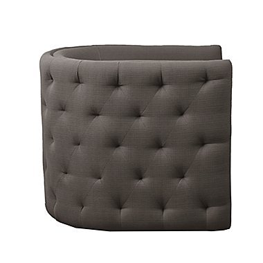 Madison Park&trade; Capstone Swivel Chair in Taupe/Black. View a larger version of this product image.