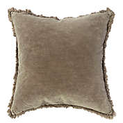 Bee &amp; Willow&trade; Washed Velvet 20-Inch Square Throw Pillow in Walnut