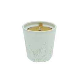 Bee & Willow™ Glazed Chestnut 8 oz. Ceramic Cedar Branch Candle