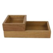 Haven&trade; Acacia Double Storage Tray