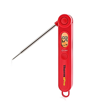 ThermoPro&reg; TP03A Digital Instant-Read Cooking Thermometer in Red. View a larger version of this product image.