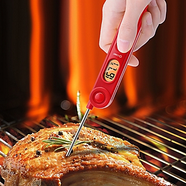 ThermoPro&reg; TP03A Digital Instant-Read Cooking Thermometer in Red. View a larger version of this product image.