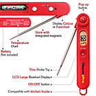 Alternate image 3 for ThermoPro&reg; TP03A Digital Instant-Read Cooking Thermometer in Red