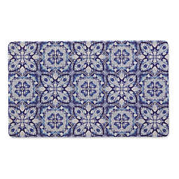 18-Inch x 30-Inch Tile Tufted Mat in Blue