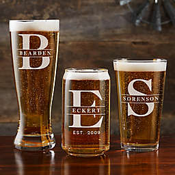 Lavish Last Name Personalized 23-Ounce Pilsner Glass