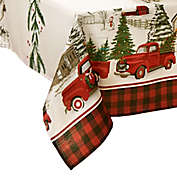 Vintage Christmas Tree Farm 60-Inch x 144-Inch Oblong Tablecloth