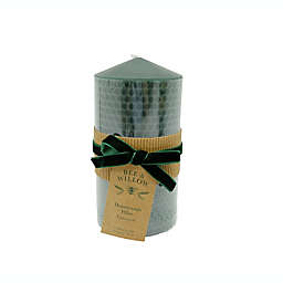 Bee & Willow™ Holiday  Honeycomb Pillar Candle in Green