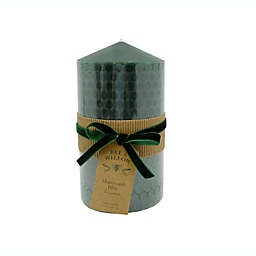Bee & Willow™ Holiday Honeycomb Large Pillar Candle in Green