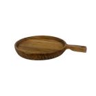 Alternate image 2 for Bee &amp; Willow&trade; 16-Inch Round Wood Serving Board in Black/Natural