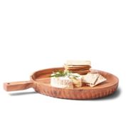 Bee &amp; Willow&trade; 16-Inch Round Wood Serving Board in Black/Natural