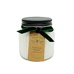 Bee &amp; Willow&trade; Persimmon Chestnut 14 oz. Glass Jar Candle with Velvet Bow