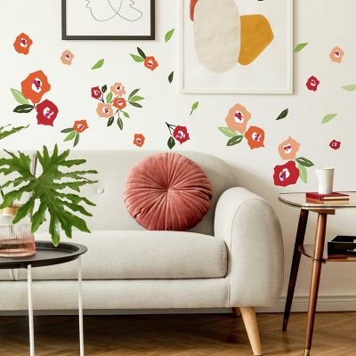WA10 HEART BIRD FLORAL Wall Sticker Quote Decal Bath BEDROOM Home decor 