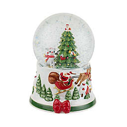 Spode® Christmas Tree Rudolph Snow Globe in Green