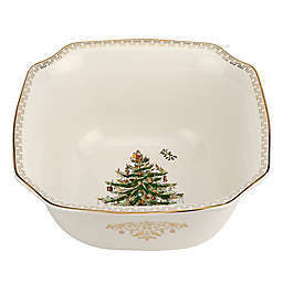 Spode® Christmas Tree Gold Square Serving Bowl