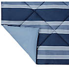 Alternate image 3 for Brushed Microfiber Twin Comforter in Navy Stripe