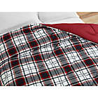 Alternate image 2 for Brushed Microfiber Comforter in Red Plaid