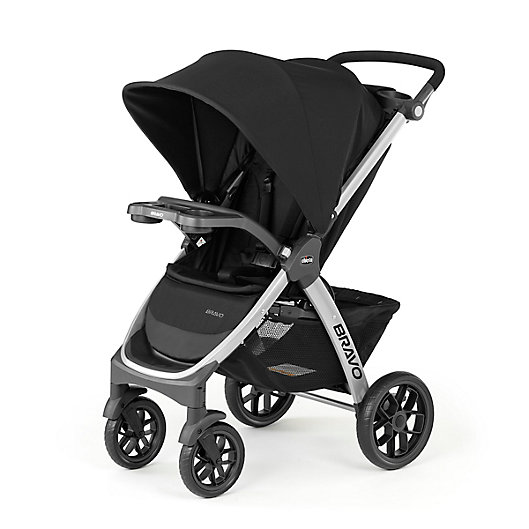 Alternate image 1 for Chicco® Bravo® Quick-Fold Stroller in Black