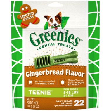 FELINE GREENIES&trade; Limited Edition 6 oz. Teenie&trade; Gingerbread Flavor Dental Treats. View a larger version of this product image.