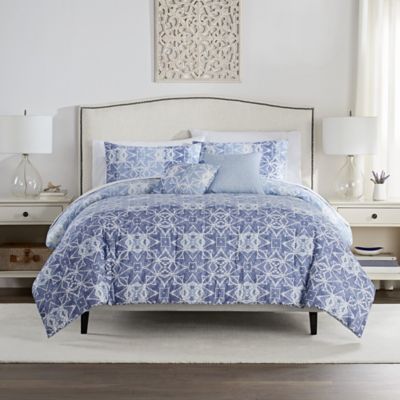 Farrah 5-Piece King Comforter Set in Blue