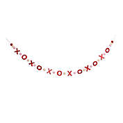 H for Happy&trade; 6-Foot Valentines &quot;X O&quot; Felt Banner in White/Red
