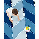 Alternate image 1 for SKIP*HOP&reg; 72-Piece Playspot Geo Foam Play Mat Floor Tiles Set in Blue Ombre
