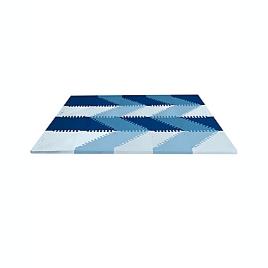 SKIP*HOP&reg; 72-Piece Playspot Geo Foam Play Mat Floor Tiles Set in Blue Ombre. View a larger version of this product image.
