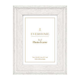 Everhome™ Single Opening 5-Inch x 7-Inch Wood and Glass Picture Frame in White