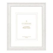 Everhome&trade; Single Opening 8-Inch x 10-Inch Wood and Glass Matted Picture Frame in White