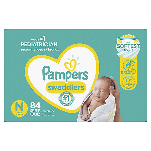 Alternate image 1 for Pampers® Swaddlers™ 84-Count Size 0 Super Pack Diapers