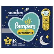 Pampers&reg; Swaddlers 50-Count Size 5 Overnights Disposable Diapers