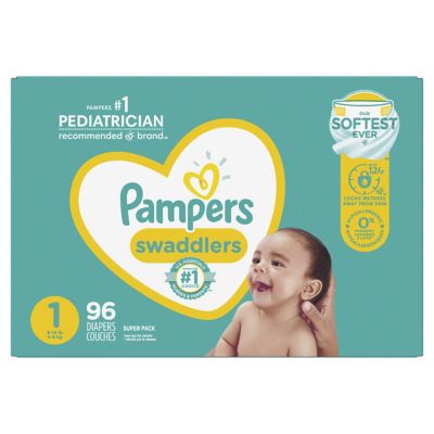 Pampers&reg; Swaddlers&trade; 96-Count Size 1 Super Pack Diapers