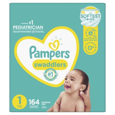 Pampers&reg; Swaddlers&trade; 164-Count Size 1 Pack Diapers