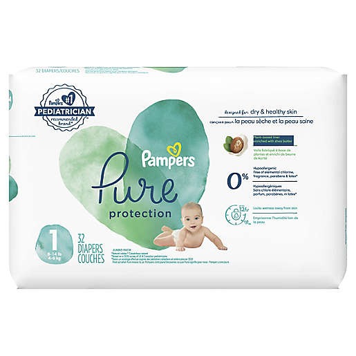 ONE Month Supply Hypoallergenic and Unscented Protection 198 Count Size 1 Pampers Pure Protection Disposable Baby Diapers $10  Gift Card 