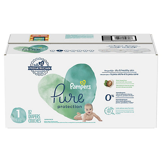 Alternate image 1 for Pampers® Pure Protection Size 1 82-Count Disposable Diapers