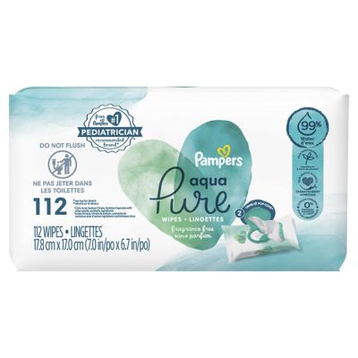 112-Count Aqua Pure Baby Wipes Bed Bath & Beyond