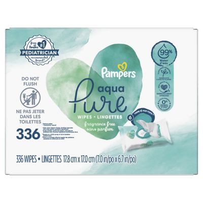 Pampers&reg; 336-Count Aqua Pure Baby Wipes