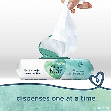 Pampers&reg; Aqua Pure&trade; 336-Count Pop-Top Wipes. View a larger version of this product image.