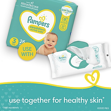 Pampers&reg; 168-Count Sensitive Baby Wipes 3x Travel Pack. View a larger version of this product image.