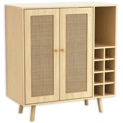 Loft &#38; Luv Coda Bar Cabinet Natural - Atlantic