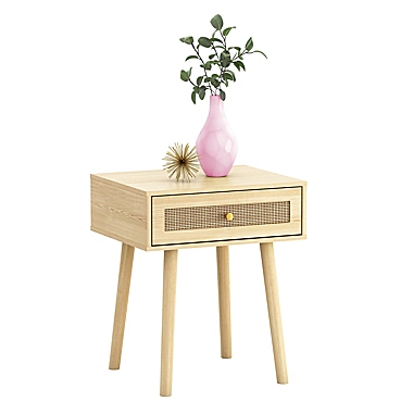 Atlantic&reg; Loft &amp; Luv&trade; Coda End Table in Natural/Gold. View a larger version of this product image.