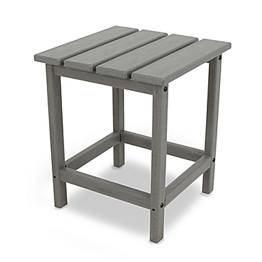 POLYWOOD&reg; Long Island 18-Inch Side Table in Slate Grey. View a larger version of this product image.