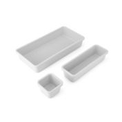 Simply Essential&trade; 3-Piece Drawer Organizer Set in Cool Grey