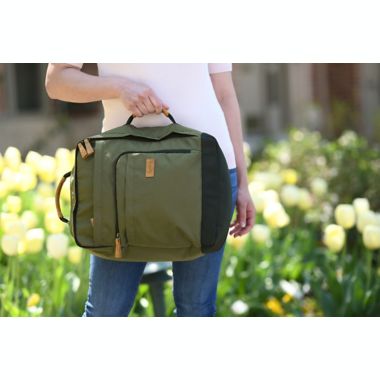 goldbug&trade; Side-Carry Diaper Backpack in Green. View a larger version of this product image.