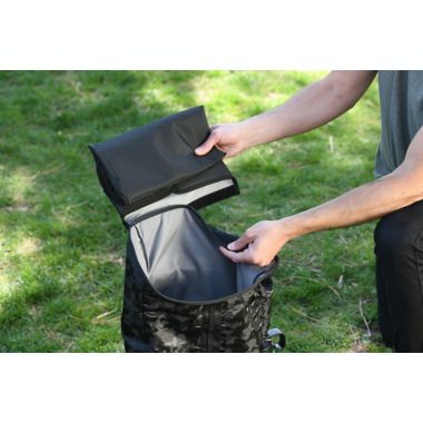 goldbug&trade; Roll Top Diaper Bag in Black. View a larger version of this product image.