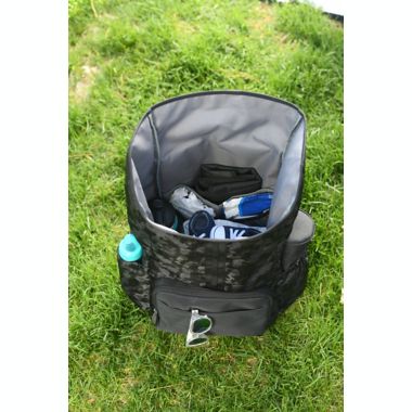 goldbug&trade; Roll Top Diaper Bag in Black. View a larger version of this product image.