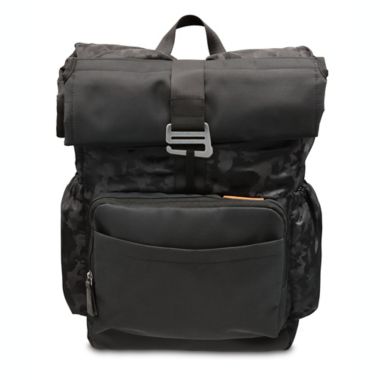 goldbug&trade; Roll Top Diaper Bag in Black. View a larger version of this product image.