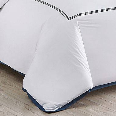 SCOUT© Walk The Line 4-Piece Full/Queen Comforter Bonus Set in Navy. View a larger version of this product image.