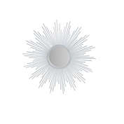 Madison Park Fiore Sunburst Round Wall Mirror in Silver
