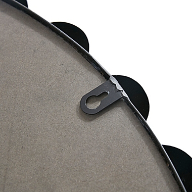 Madison Park Signature Marlowe 27-Inch Round Wall Mirror in Black. View a larger version of this product image.