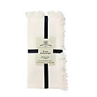 Alternate image 1 for Bee &amp; Willow&trade; Fringed Napkins in Coconut Milk (Set of 4)